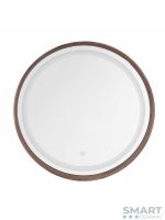Led ogledalo touch Ela Ø60cm drvo ram