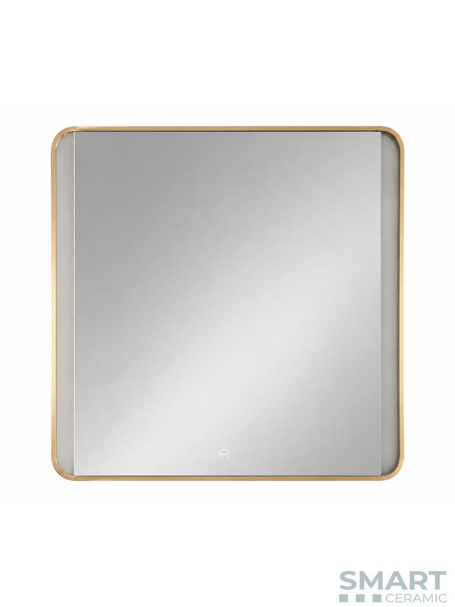 Led ogledalo zlatan ram Lana 60x60cm Led ogledalo zlatan ram Lana 60x60cm