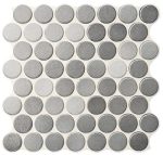 Pločica Glossy Grey Circle 30.9x30.9 Balkania Ceramics