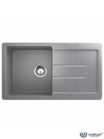 Granitna sudopera 77x49.5cm Siva Grafit Ulgran