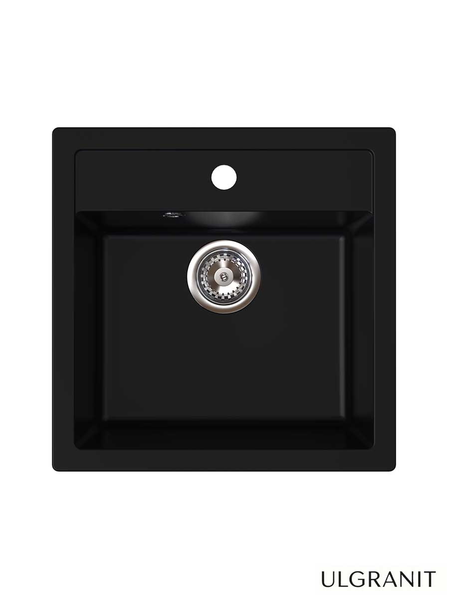 Granitna sudopera Ulgranit 48x48cm Mat Crna ULG480 Granitna sudopera Ulgranit 48x48cm Mat Crna ULG480
