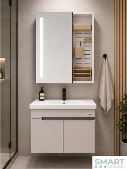 Lavabo sa ormarićem Mira 60cm PVC Smart Ceramic-2