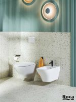 WC šolja konzolna Optica Rimfree Vortex Roca -2