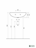 Lavabo Nika 55x46cm Keramika Leskovac-3