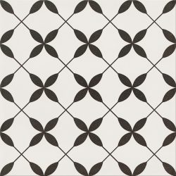 Pločica Patchwork Clover Black Pattern 29.8x29.8 Cersanit