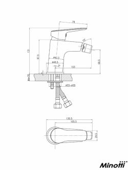 Baterija za bide Moon 10006 Minot -2