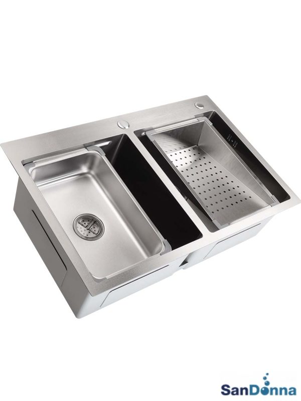 Inox sudopera HD7850DR Hrom komplet SanDonna-3