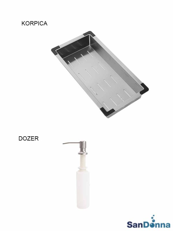 Inox sudopera HD7850R Hrom komplet SanDonna-2