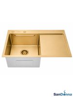 Inox sudopera oceđivač HD7850R Zlatna komplet SanDonna-5