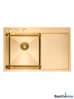 Inox sudopera oceđivač HD7850R Zlatna komplet SanDonna-4
