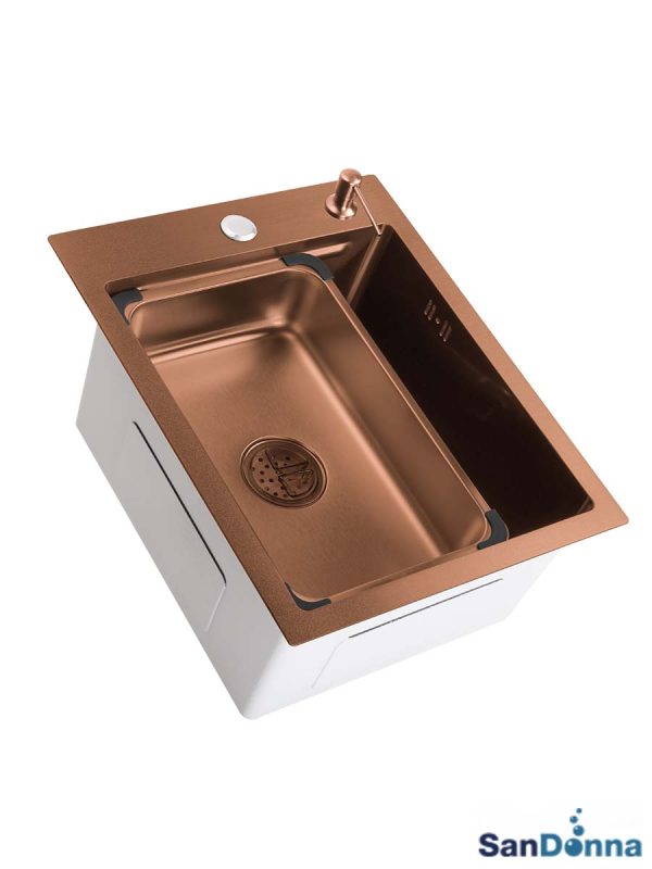 Inox sudopera HD4050R Koper komplet SanDonna-5