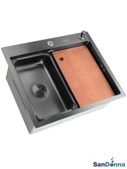 Inox sudopera HD6050R Crna komplet SanDonna