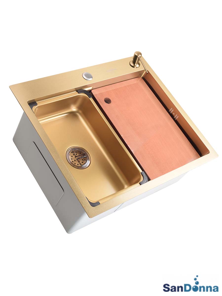 Inox sudopera HD6050R Zlatna komplet SanDonna Inox sudopera HD6050R Zlatna komplet SanDonna