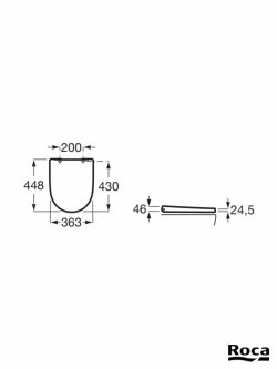 Wc daska Ona Softclose Roca A801E12002
