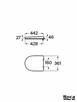 Wc daska Optica Softclose Roca A801F72001-2