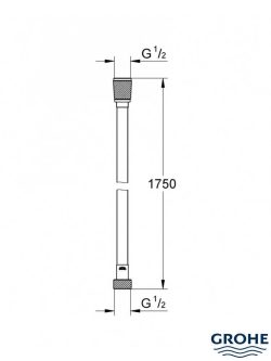 Tuš crevo Silverflex 28388001 hrom 1750mm Grohe -2