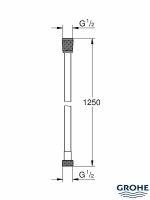 Tuš crevo Silverflex neuvijajuće 28362KF1 black Grohe-2