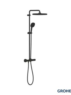 Termostatska baterija sa usponskim tušem Grohe 266892431 Tempesta System 250 Cube matte black