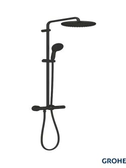 Termostatska baterija sa usponskim tušem Grohe 266702431 Tempesta System 250 matte black-2
