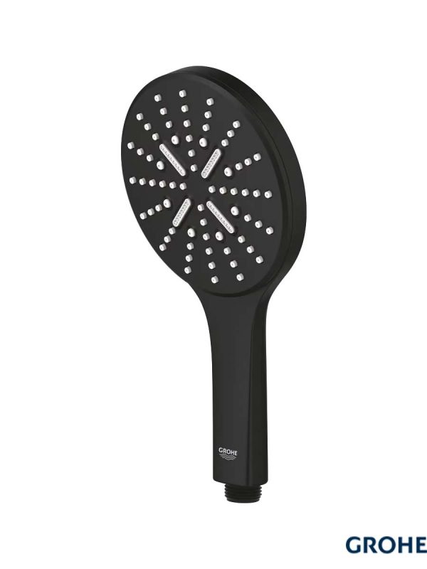 Tuš ručica sa tri funkcije Grohe 22127KF0 Rainshower Smartactive 130 (brushed phantom black)-4