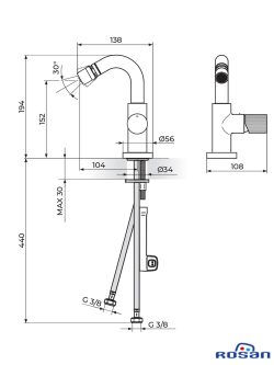 Baterija za bide S4 Rosan 439101 1