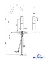 Baterija za lavabo L S3 Rosan 330209 1