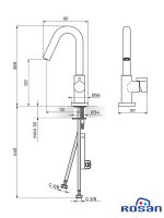 Baterija za lavabo S3 Rosan 330201 1