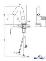 Baterija za lavabo S4 Rosan 430101 1