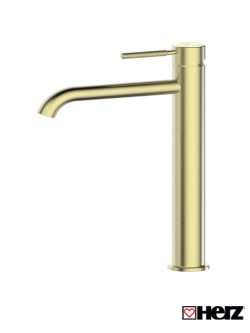 Baterija za lavabo visoka LUMA Zlatna 00620BG Herz