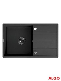 Granitna sudopera Wolin Crna 78x48cm Algo-2